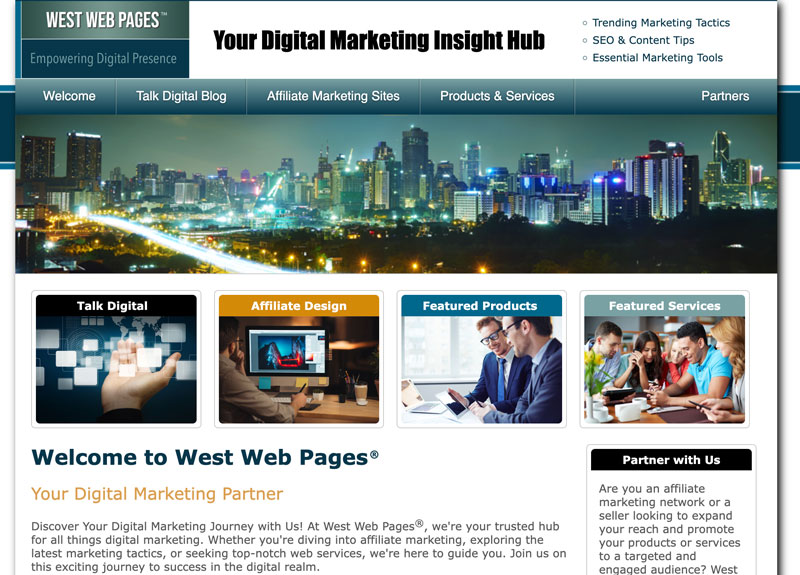 West Web Pages web Screenshot